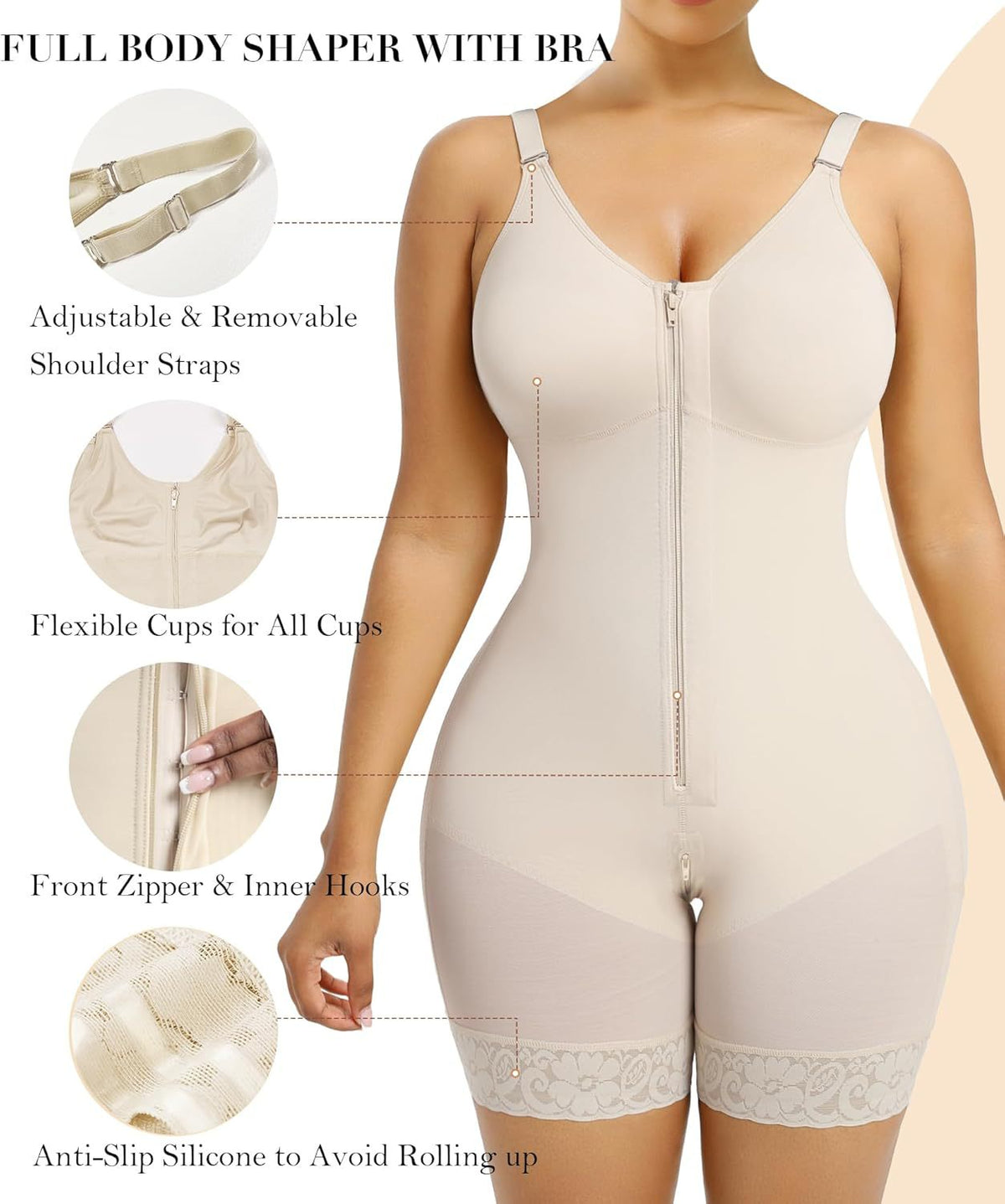 NUDA Front Zipper Shapewear
