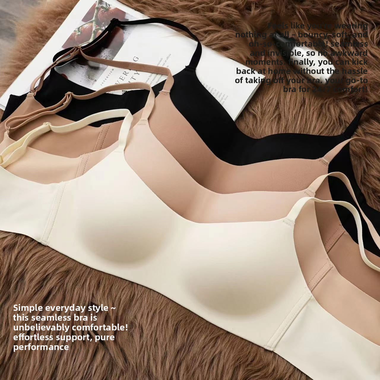 Thin Cup Seamless Push-Up Bra