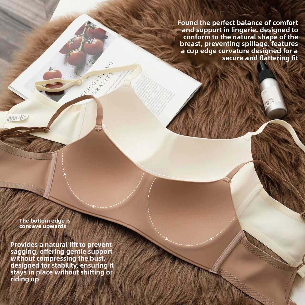 Thin Cup Seamless Push-Up Bra