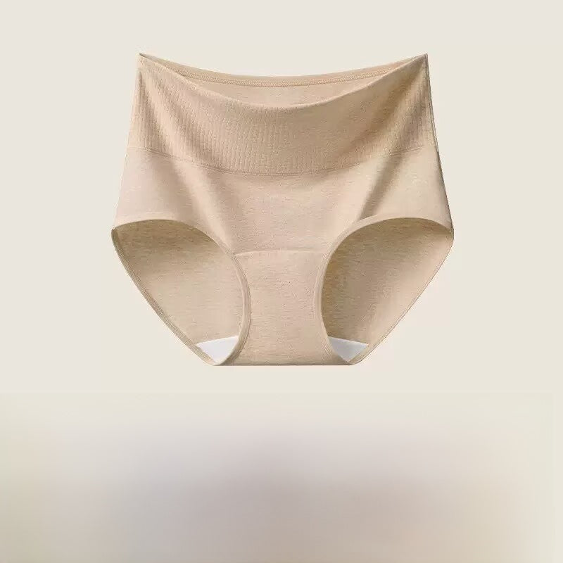 High Waisted Cotton Womens Panties with Tummy Control
