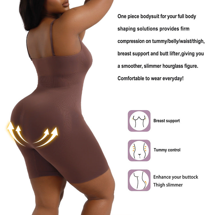 A slimming and body-shaping jumpsuit