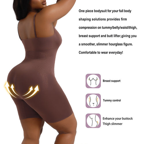 A slimming and body-shaping jumpsuit