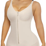 One-Piece Shapewear with Front Zipper for Tummy Control